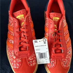 Adidas Gazelle Bold Red Sneakers